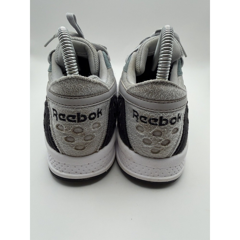 Reebok Pyro Youth Size 5Y (Women's 6.5) Gray White Teal Retro Running Shoes - Picture 6 of 9